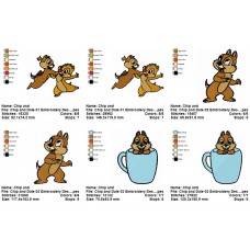 Package 3 Chip and Dale 01 Embroidery Designs